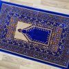 Prayer Mat. Blue mosaic tapestry